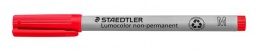 Alkoholmentes marker, OHP, 1 mm, STAEDTLER "Lumocolor® 315 M", piros